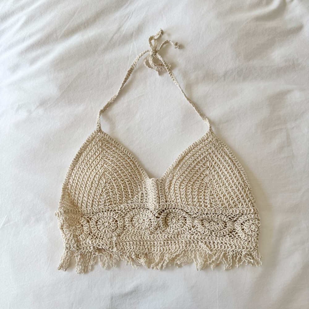 Boho Halter Bikini Top